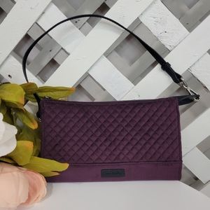 NEW WITH TAGS Vera Bradley Blackberry Wine Iconic RFID Slim Wristlet